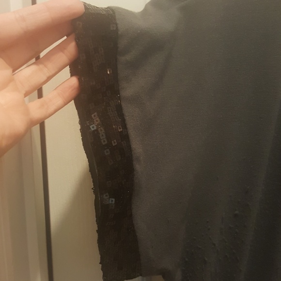 Grey jersey sequin detail dress - Picture 2 of 5